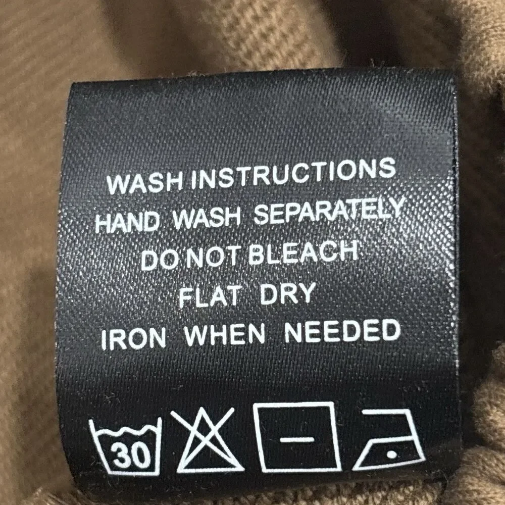 Valabasas Sweatpants Mens Large Brown Stacked Flare Pants Sweats Streetwear - Picture 10 of 10